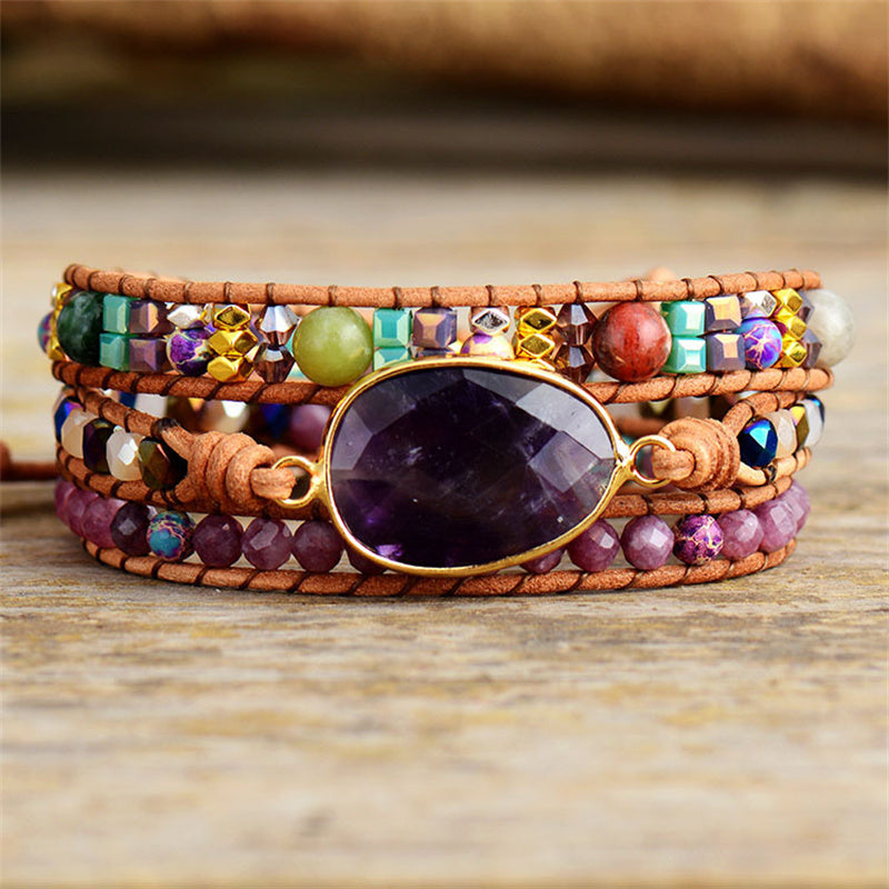 Internal Wisdom Amethyst Bracelet