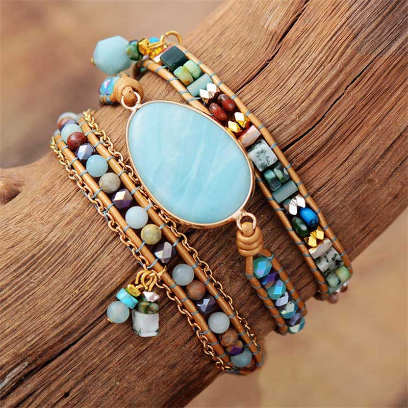 Prosperity Jade Wrap Bracelet