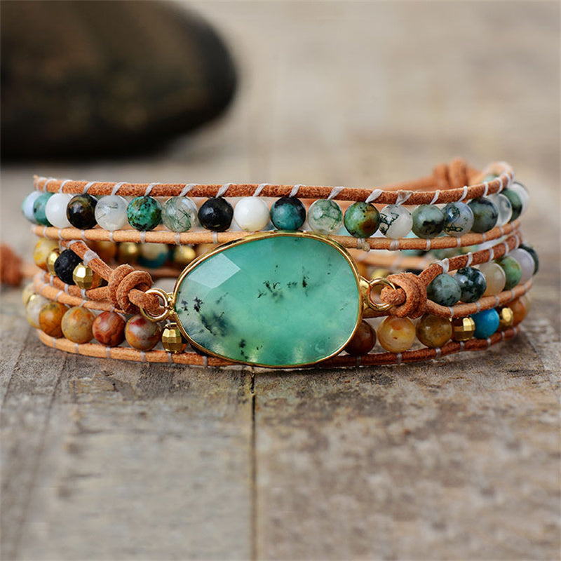 Prosperity Jade Wrap Bracelet