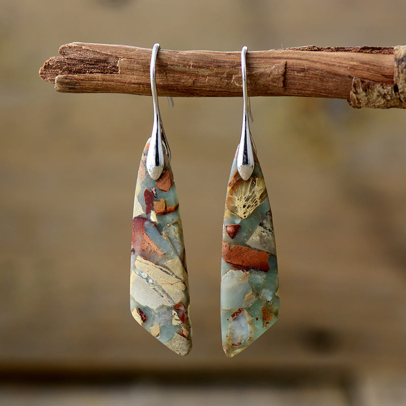 Boho Spiritual Jasper Earrings