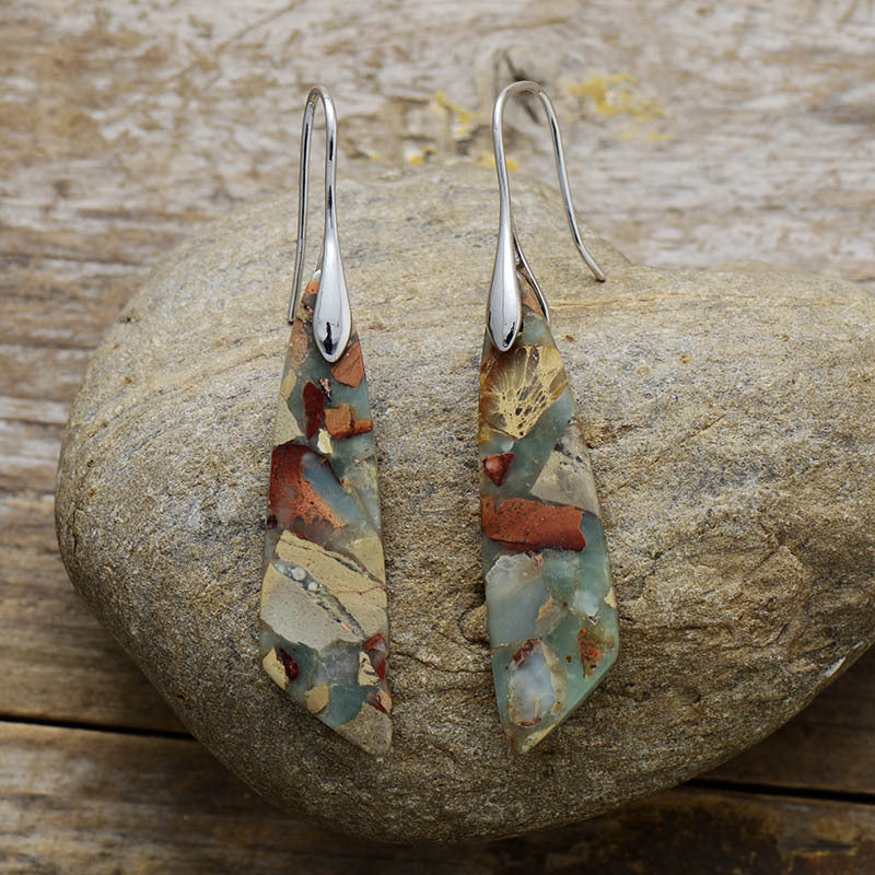 Boho Spiritual Jasper Earrings