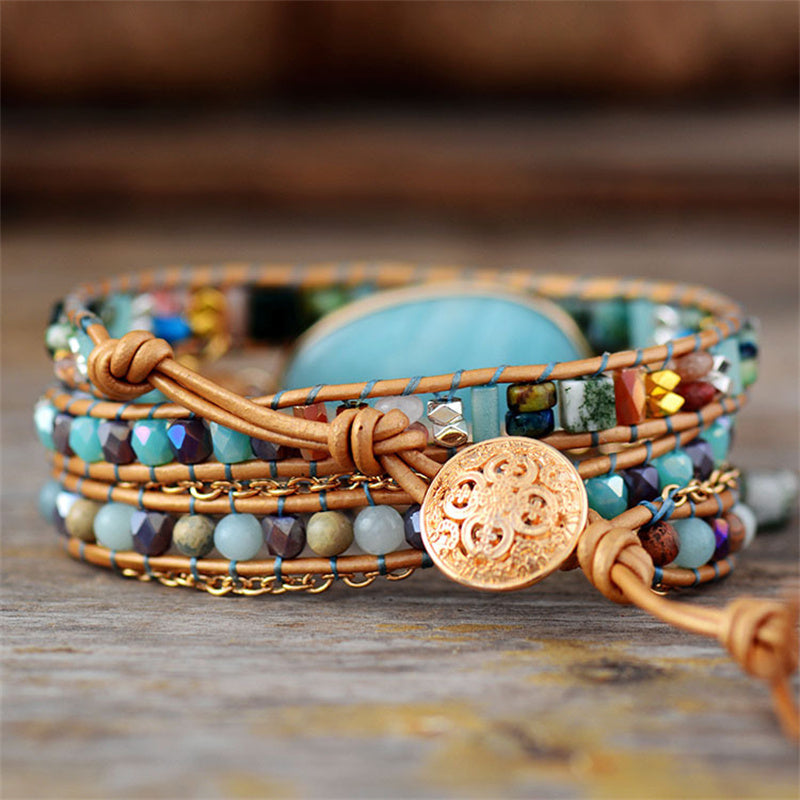 Prosperity Jade Wrap Bracelet