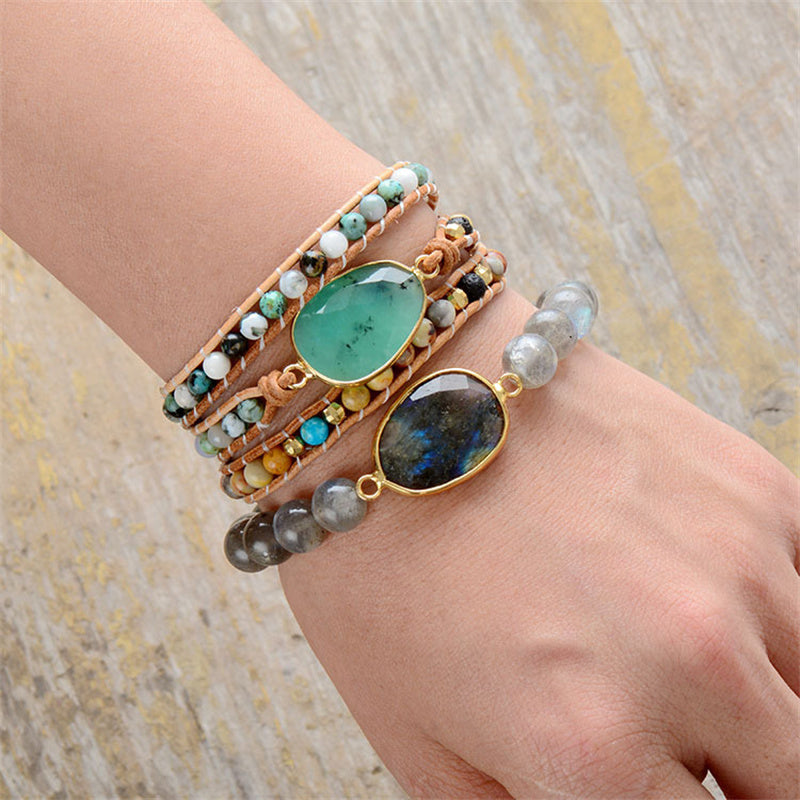 Prosperity Jade Wrap Bracelet