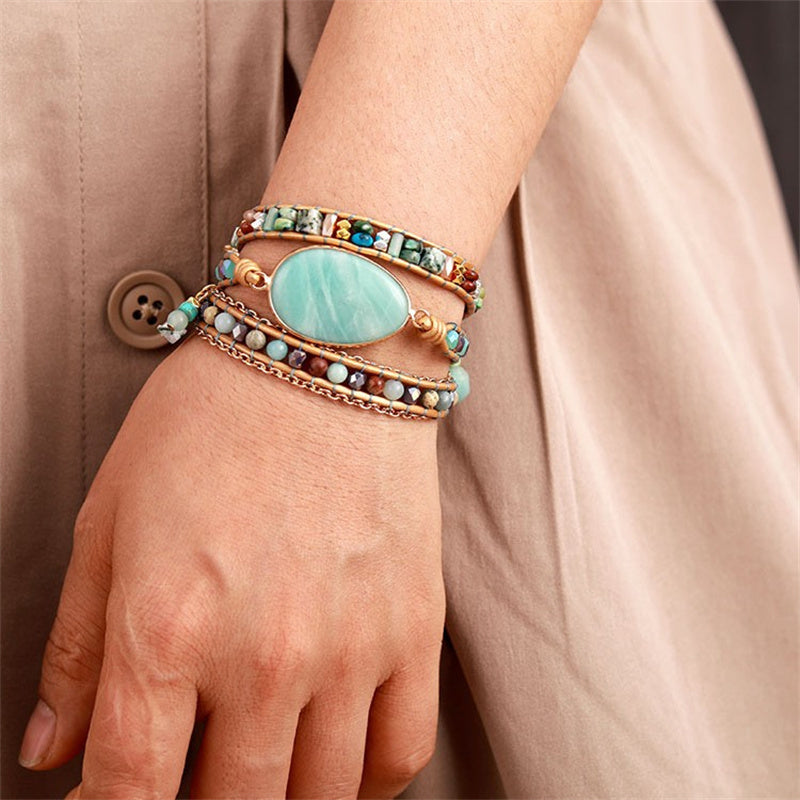 Prosperity Jade Wrap Bracelet