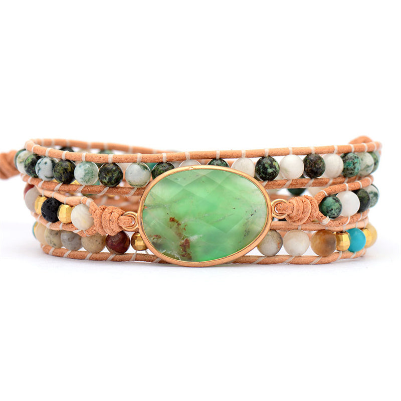 Prosperity Jade Wrap Bracelet