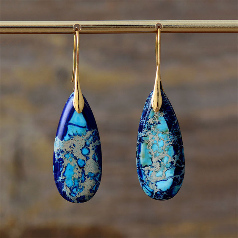 Calming Sea Jasper Earrings