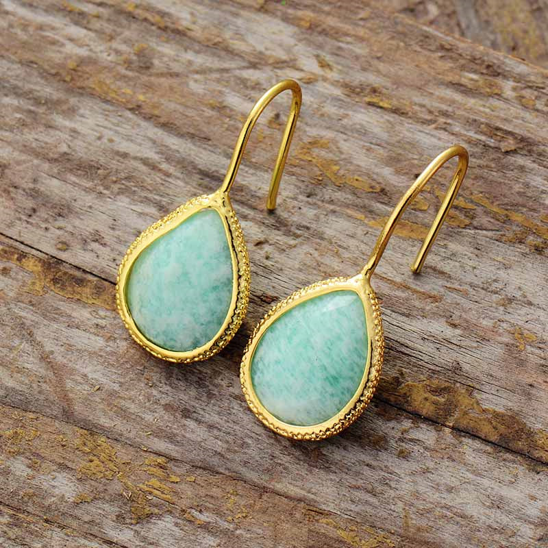Peaceful Goddess Amazonite  Earrings