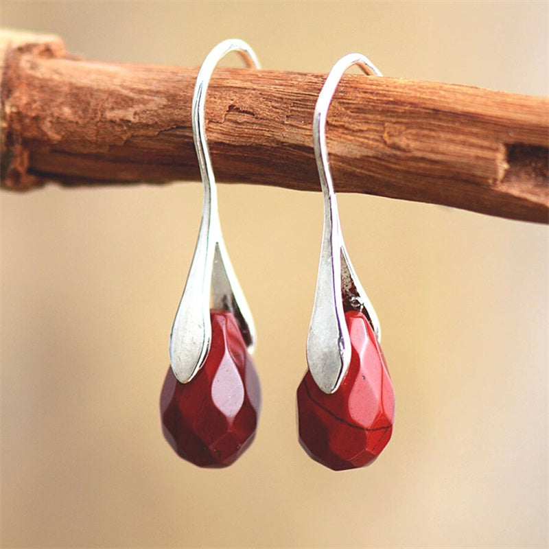 Life Force Red Jasper Earrings